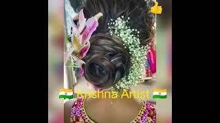 Bun hairstyles,open hairstyle,front hair styles,#shorts @pkmakeupstudio  #nishalamba @LuxyHair