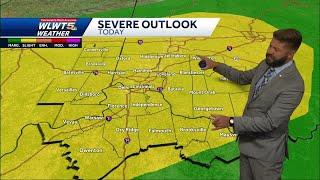 Severe storms possible this evening