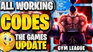 *NEW* ALL WORKING THE GAMES UPDATE CODES FOR GYM LEAGUE! ROBLOX GYM LEAGUE CODES