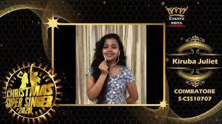 Christmas Super Singer | Kiruba Juliet | COIMBATORE | S-CSS10707| #eventzindya | #CSS2020 .