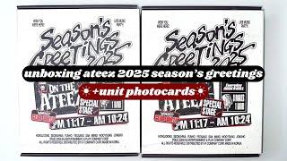  unboxing ateez 2025 season’s greetings ︎ +unit photocards 