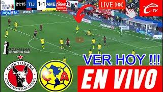 América vs. Tijuana en vivo, Día, Hora, Donde Ver, AMERICA TIJUANA JUEGA PARTIDO PLAY IN Caliente TV