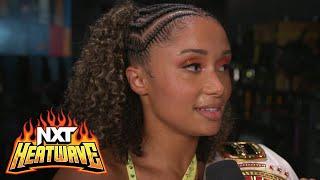 Kelani Jordan thanks Sol Ruca for the amazing match: NXT Heatwave 2024 exclusive