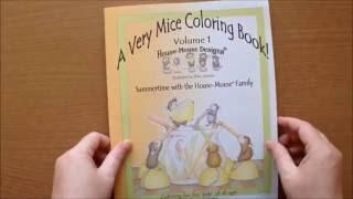 A Very Mice Colouring Book  Summertime with the House-Mouse Family Colouring Book Flipthrough