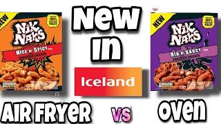 NEW!! Iceland - NIK NAKS Shredded Chicken - Nice N Spicy & Rib N Saucy - Airfryer Vs Oven