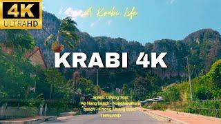 4K Krabi Drive | Ao Nang to Khlong Muang Beach | Thailand | No Talking | 60 FPS