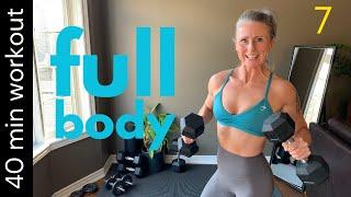 40min FULL BODY DUMBBELL | muscle building workout at home