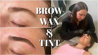 BROW WAX & TINT | How To Achieve Thicker Brows | Step by Step | Licensed Esthetician