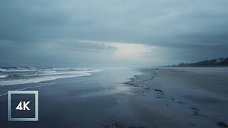 Rainy Ocean Walk at Hilton Head Island - Soothing Ocean Sounds  ASMR️