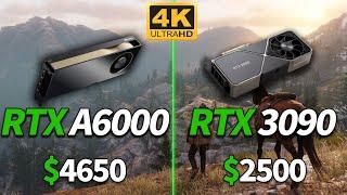 $4650 RTX A6000 vs $2500 RTX 3090 | Test in 9 Games | 4K