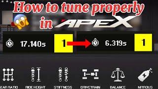 How to tune cars in APEX Racer!! (For beginners)