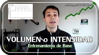 ENTRENAMIENTO de BASE ¿VOLUMEN o INTENSIDAD? Pretemporada ciclismo