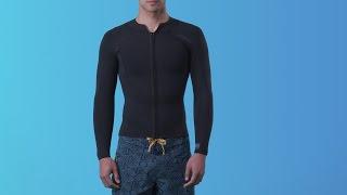 Patagonia Men's R1® Lite Yulex® Front-Zip Long-Sleeved Top