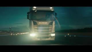 Scania Truck Lifted By Drones