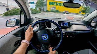 2021 BMW i3s [120Ah 184 HP] |0-100 | POV Test Drive #876 Joe Black