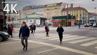 Walk in Vienna, 4th District, Wieden, Rechte Wienzeile | City Ambience | 4K HDR Dolby Vision | ASMR