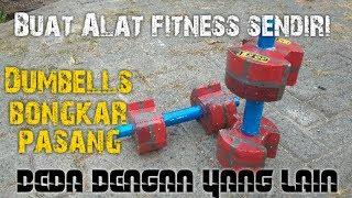 Cara Membuat dumbells dari semen// How to make awesome Dumbells from cement