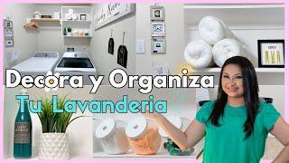 DECORA y ORGANIZA tu LAVANDERIA / Manualidades para decorar / Dollar Tree DIY