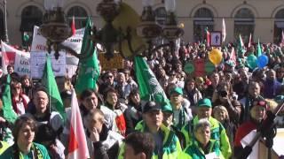 Warnstreik  der Landesbeschäftigten in München