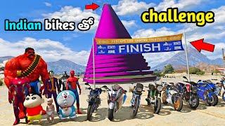 gta 5 mega ramp challenge in telugu part 4 | gta v ramp challenge telugu