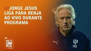 Jorge Jesus liga para Benja ao vivo durante programa | DOMINGOL