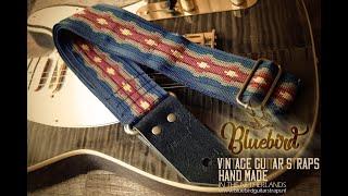 BlueBird Guitar Straps   Blue