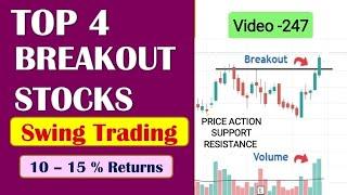 Top 4 Breakout Stocks For Tomorrow //Breakout Stocks For Swing Trading //Swing Stocks For Next Week