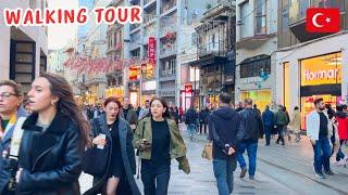 Turkey In Winter 2024 Taksim Square Walking Tour part 2 | Istanbul | 4KHDR | Parivish World