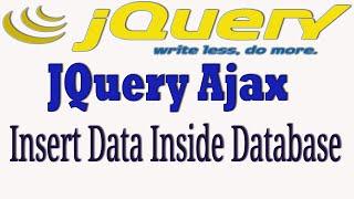 insert data inside database using jquery ajax