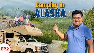 Exploring ALASKA in a Luxury CAMPER VAN | Camping, Cooking in Denali 24 hr daylight