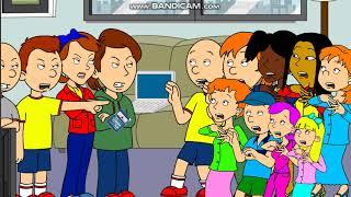 Caillou's Friends Transforming into The SD Card For Mario Kart Wii/4 Brothers Playing