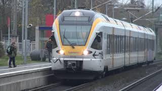 Züge am Bahnhof Hamm-Heessen mit Eurobahn, RRX, Captrain,DB Cargo, DB Fernverkehr ICE