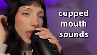 ASMR ⟡ ︎ 10 min of cupped mouth sounds (no talking)