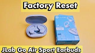 How to Factory Reset : JLab Go Air Sport Earbuds (Fix Problems Pairing, One Side Not Work, etc)