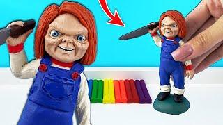 КУКЛА ЧАКИ «Chucky». Лепим из пластилина. Как слепить из пластилина. Фигурки Лепка ОК