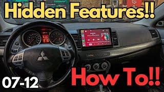 Mitsubishi Lancer Idoing Headunit Install & Hidden Features!! (07-12)