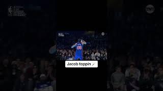 dunk contest Jacob Toppin #nba #allstar2024 #dunk #dunkcontest