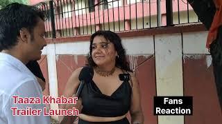 Taaza Khabar Season 2 Trailer Launch Event  | Bhuvan Bam Crazy Fans Reaction | Taaza Khabar 2