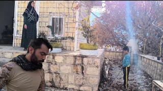 Ziba and Arman are cleaning Hasan and Parisa's house and making lunch