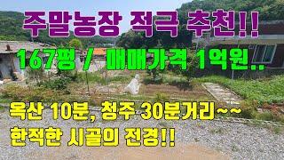 [청주토지매매] 주말농장 적극추천!! 대지면적 167평에...매매가격 1억원!!