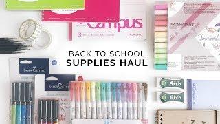 back to school stationery haul!  senior year of high school