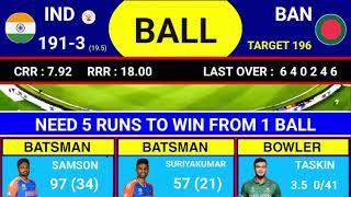  India vs Bangladesh 4th T20 Match Today 2024 | Ind vs Ban 4th T20 Score Commentary