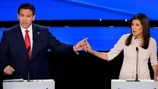 Watch: Highlights from DeSantis and Haley’s Iowa presidential debate