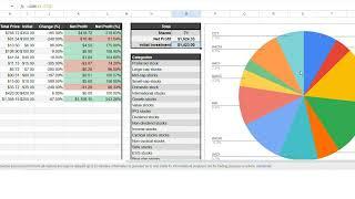 Investment Tacking Spreadsheet Template Demo