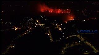 Gagliano Incendio pauroso nelle colline sottostanti visto dal drone by Antonio Lobello uGesaru