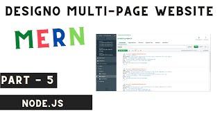 Node.js | Api | mongodb | mongoose | mongo compass | Designo multi-page website part 5