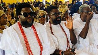 Kunle Afolayan And Brother Aremu Unite At Their Mother's Funeral Service In Komu, Oyo State