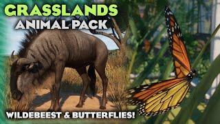 Butterflies and Blue Wildebeest Reveals! | Grasslands Animal Pack | Planet Zoo News