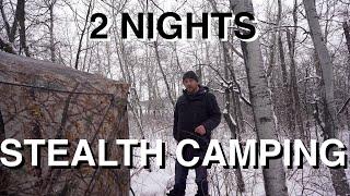 2 Nights Extreme Cold Stealth Camping In City