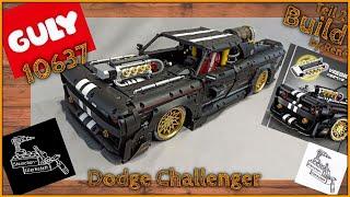 Dodge Challenger, ein Matt schwarzes Muscle Car mit 17 Power Functions | Teil 2 | Guly 10637